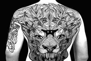lion, biking, tattoo idea
