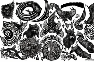 Mimir,kratos,rune,odin tattoo idea