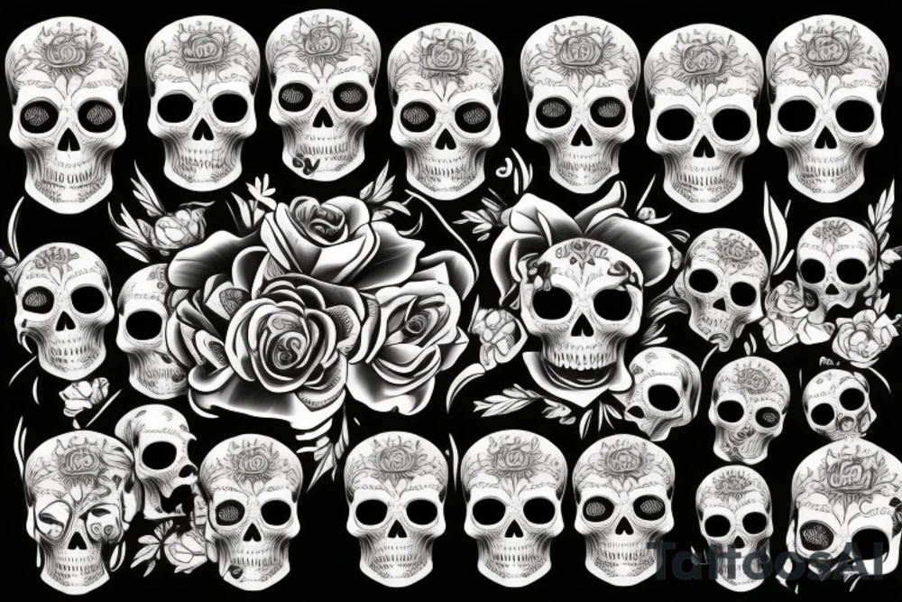 Skull tattoo idea