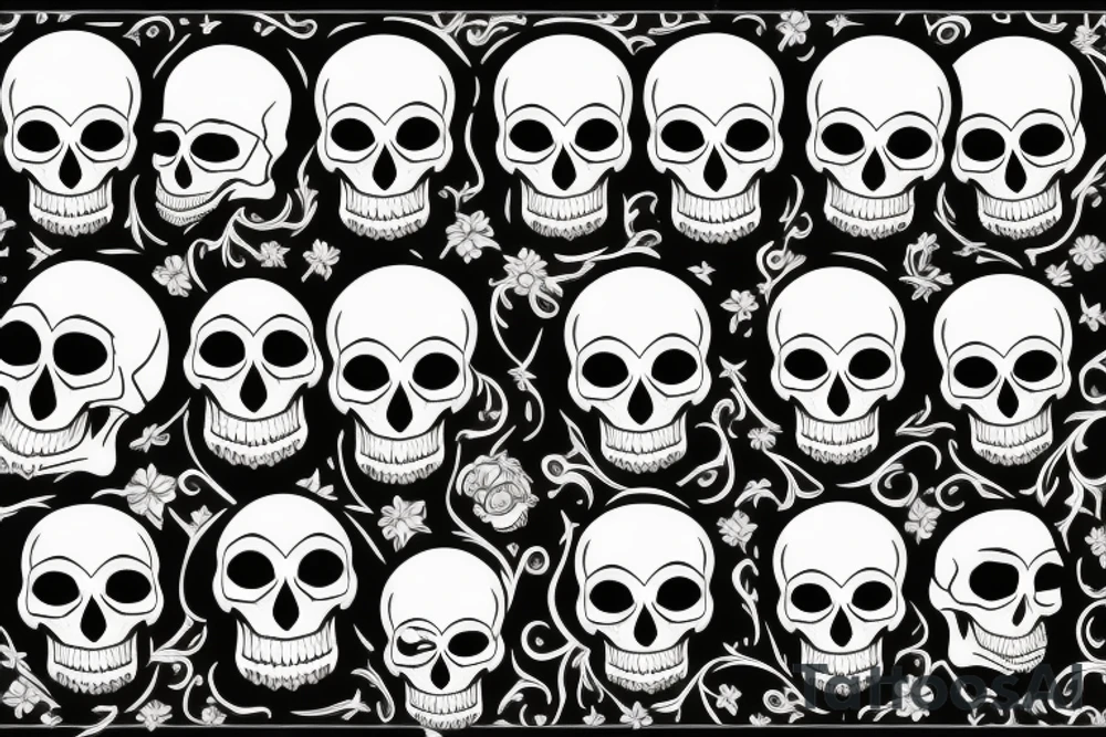 Skull tattoo idea