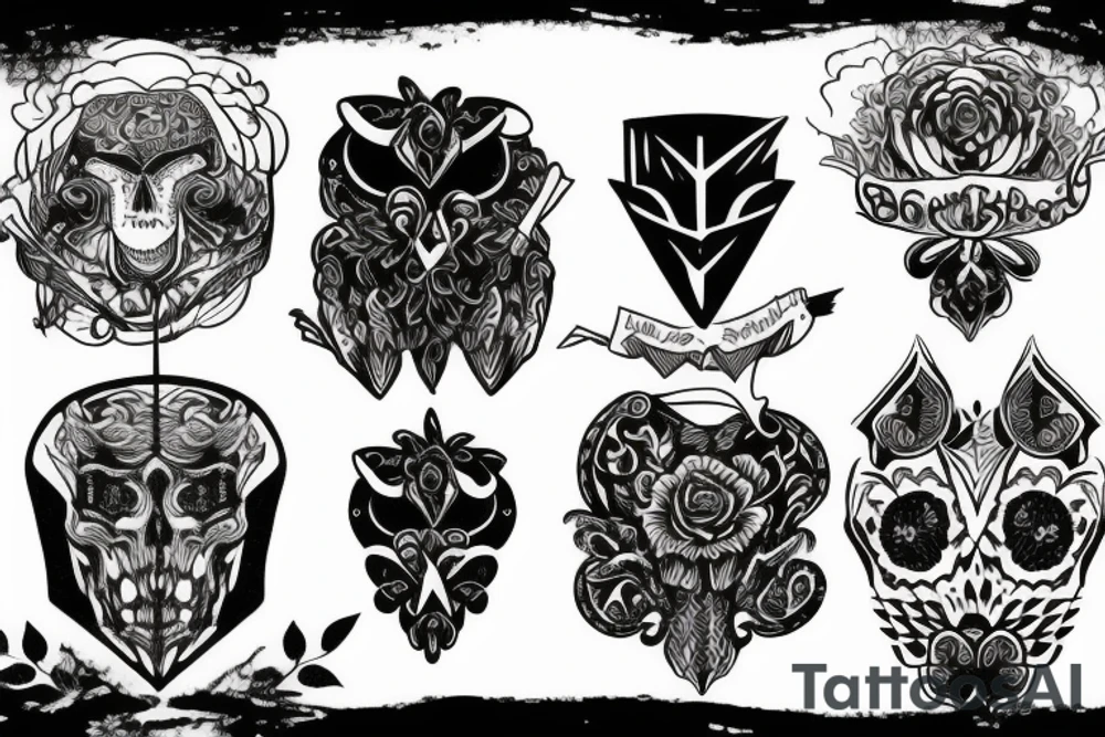 Engraving tattoo idea