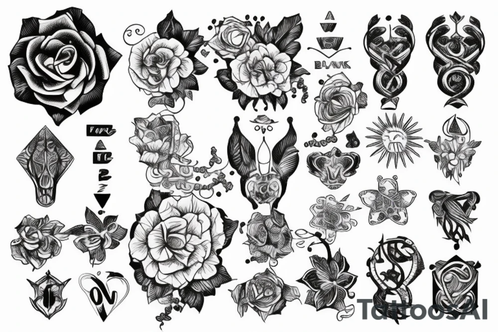 Engraving tattoo idea