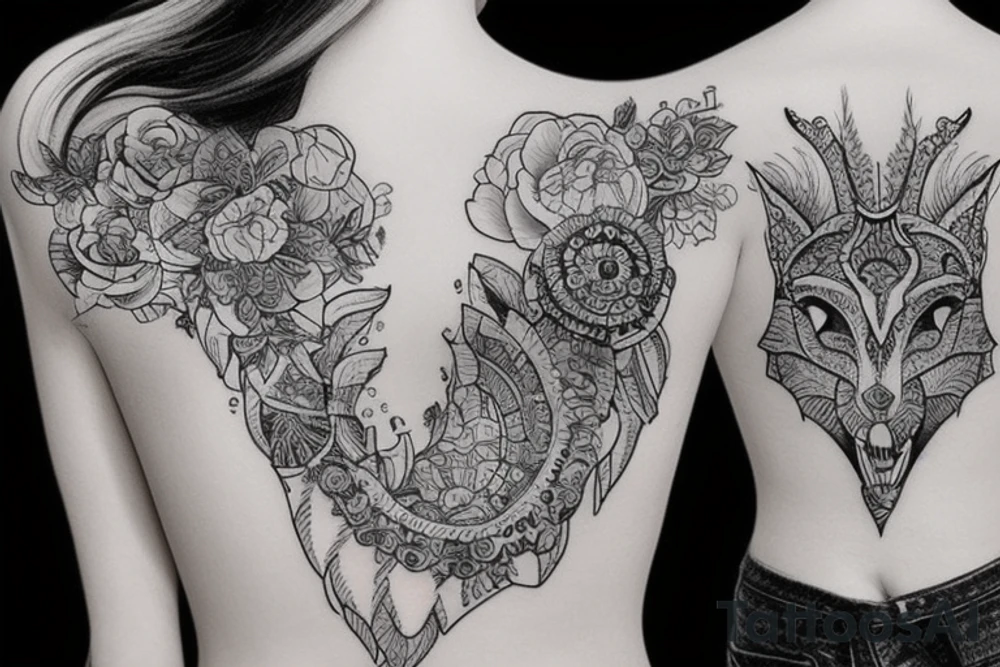 китайский дракон tattoo idea