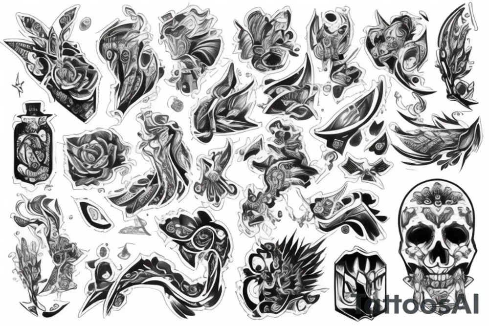 дракон tattoo idea