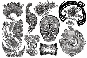 , Spanish heritage, French heritage, and African heritage tattoo idea