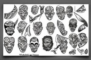 , Spanish heritage, French heritage, and African heritage tattoo idea