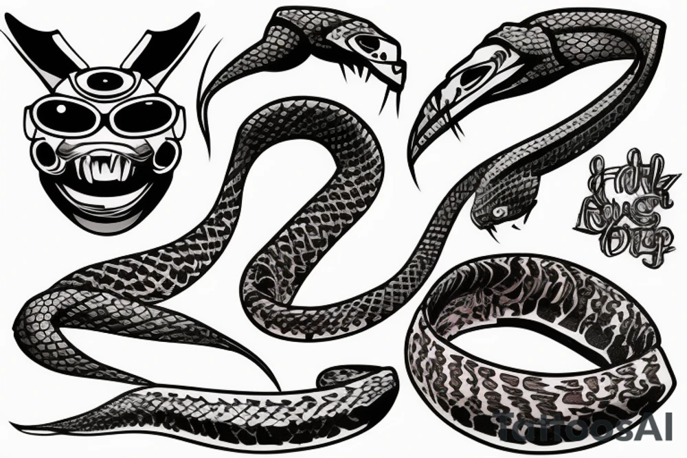 Pit viper tattoo idea
