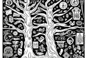 long tree with russian flag and great history tattoo idea