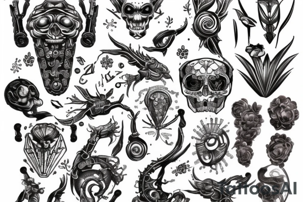 Буквы SMOL tattoo idea