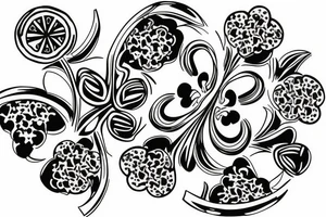 Four-leaf clover tattoo idea