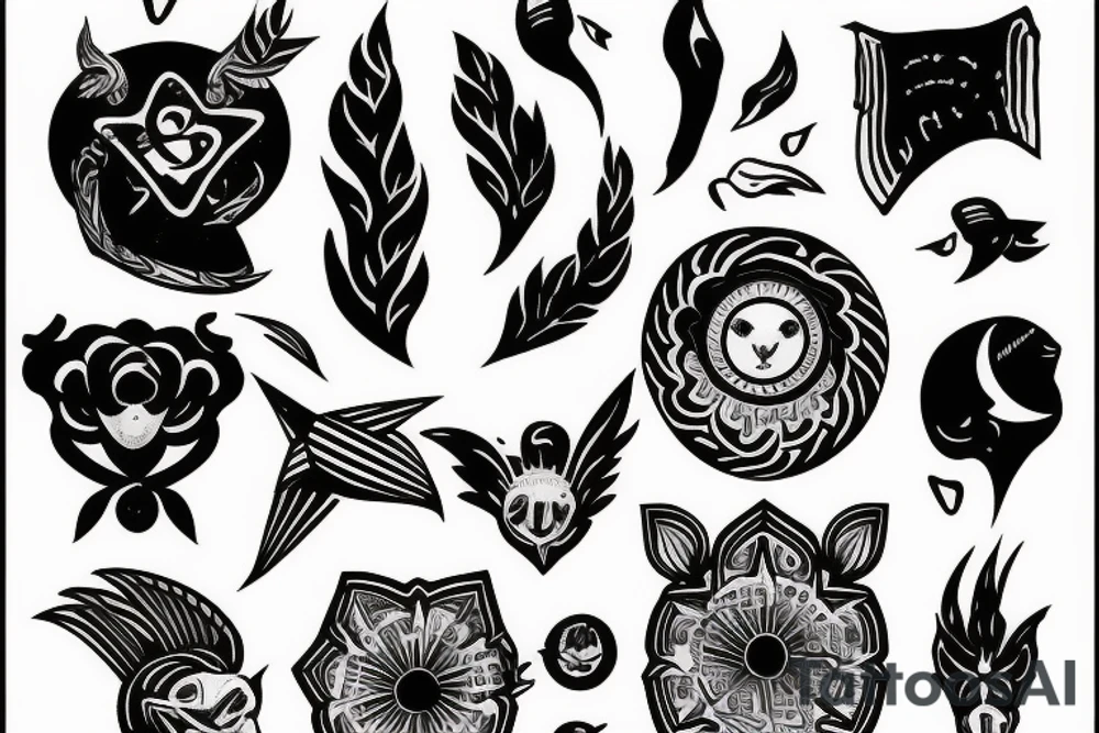 Буквы SMOL tattoo idea