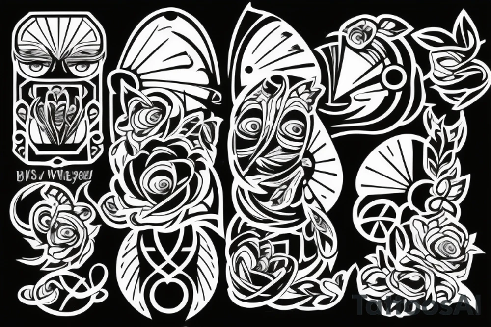 Буквы SMOL tattoo idea