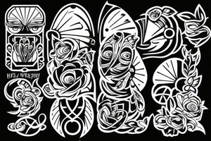 Буквы SMOL tattoo idea