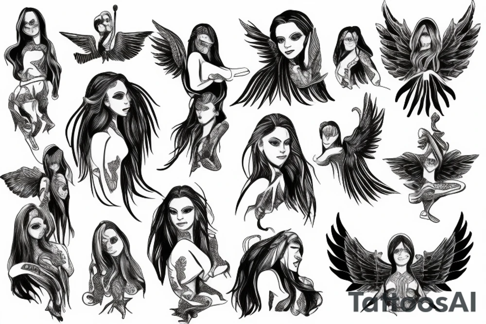 Army of angels with spares tattoo idea