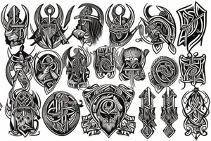 full hand viking tatoo tattoo idea