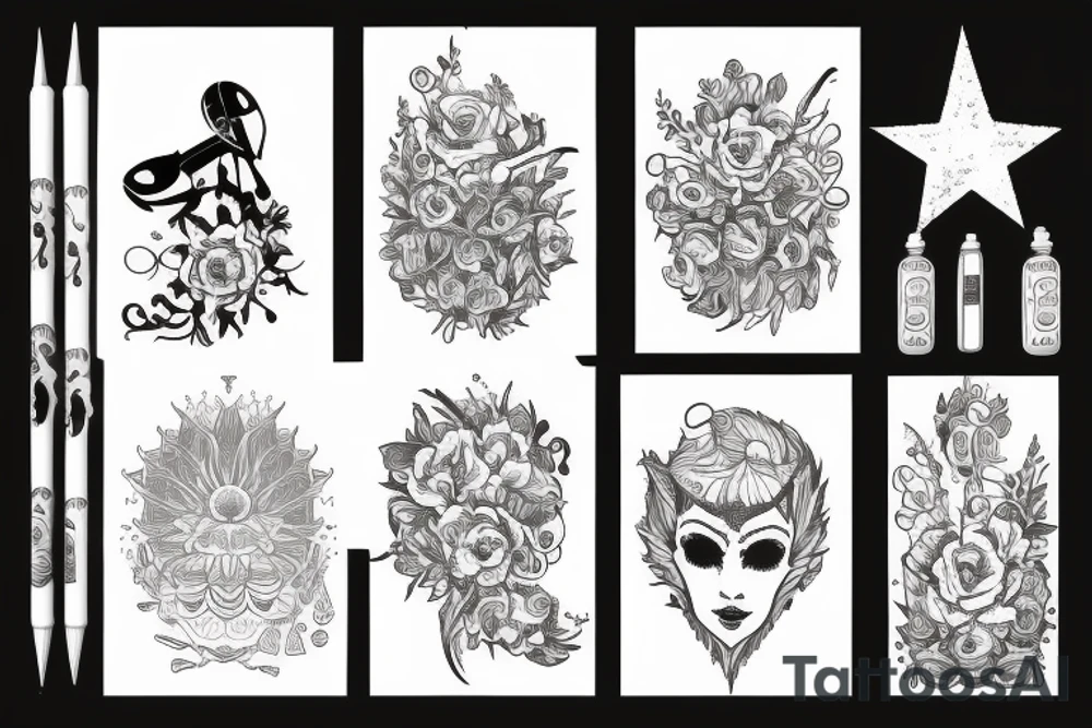 Бумеранг, украшенный перьями птицы tattoo idea