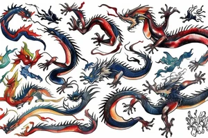 Dragon in book tattoo idea