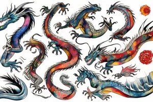 Dragon in book tattoo idea