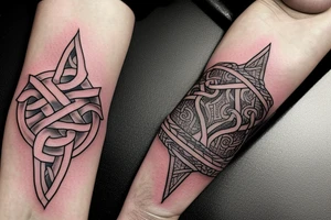 full hand viking tatoo tattoo idea