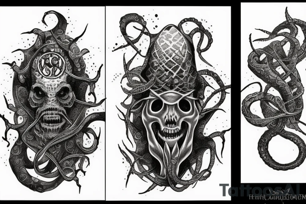 Lovecraft arkham horror tattoo idea