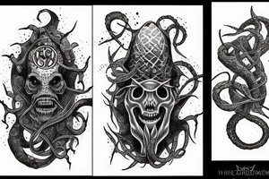 Lovecraft arkham horror tattoo idea