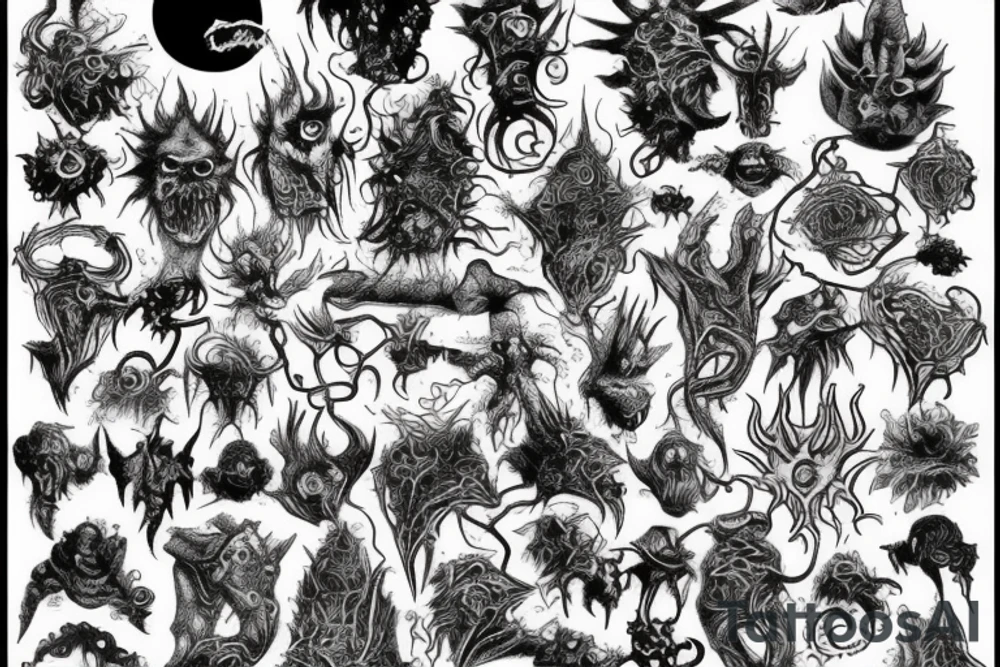 Lovecraft arkham horror tattoo idea