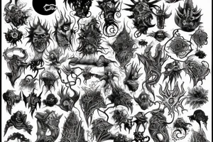 Lovecraft arkham horror tattoo idea