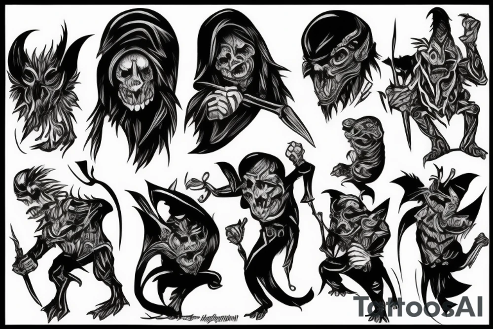 Goblin kill a man tattoo idea