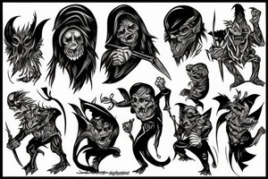 Goblin kill a man tattoo idea