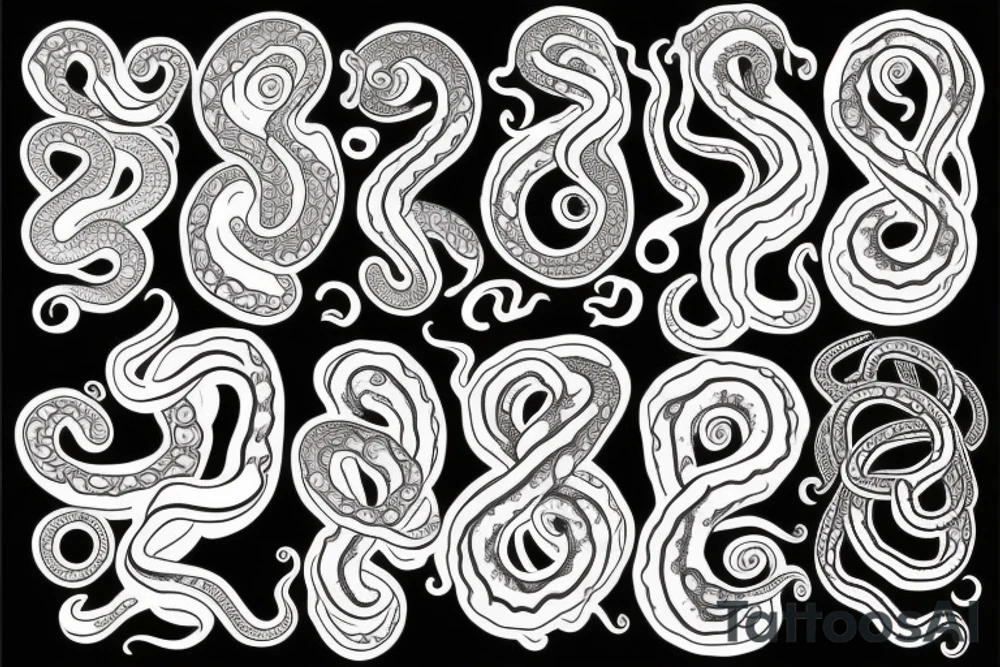 Octopus snakes tattoo idea
