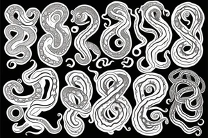 Octopus snakes tattoo idea