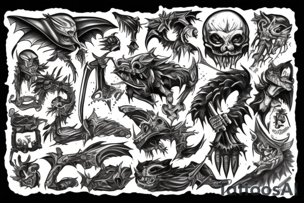 Goblin kill a man tattoo idea