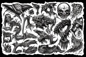Goblin kill a man tattoo idea