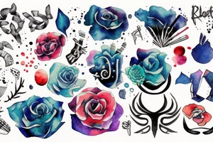 blot of paint tattoo idea