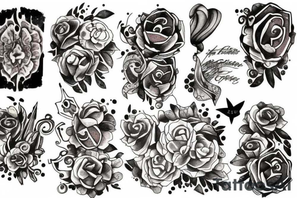 blot of paint tattoo idea