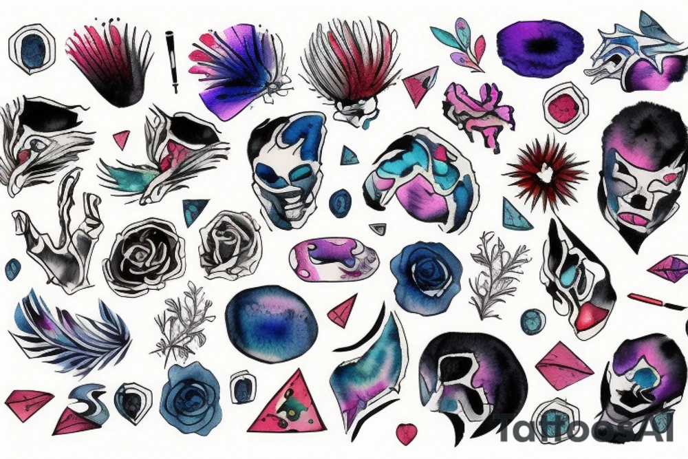blot of paint tattoo idea