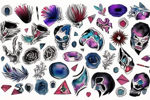 blot of paint tattoo idea