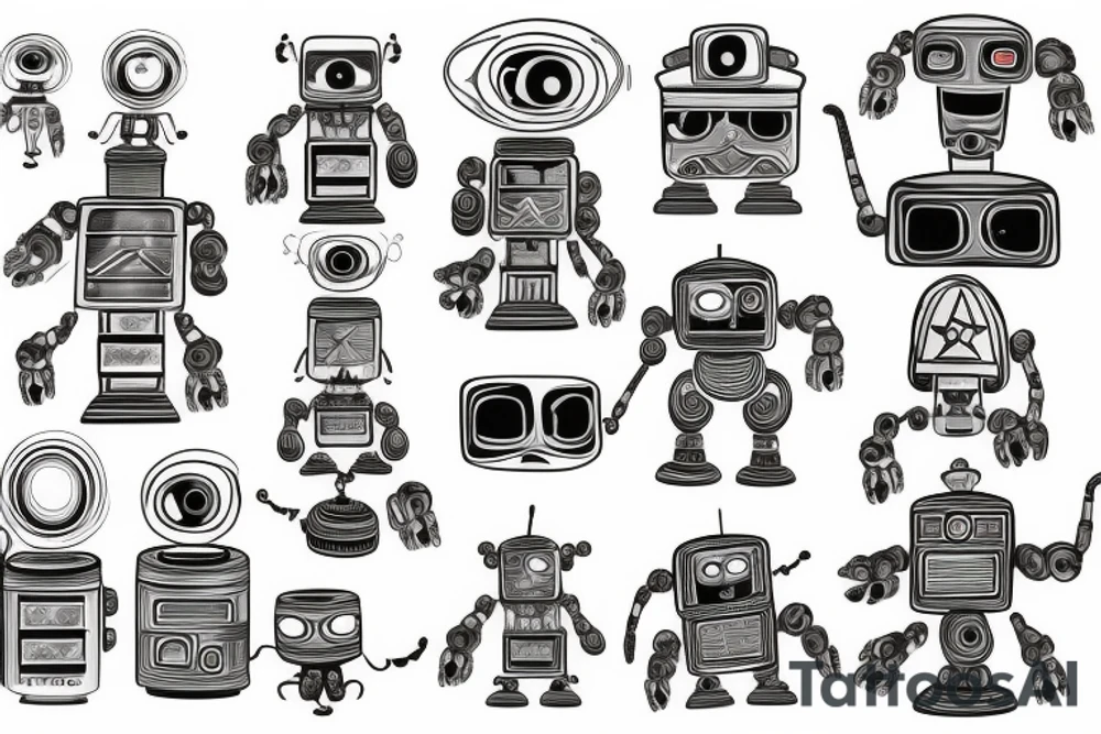 robot tattoo idea