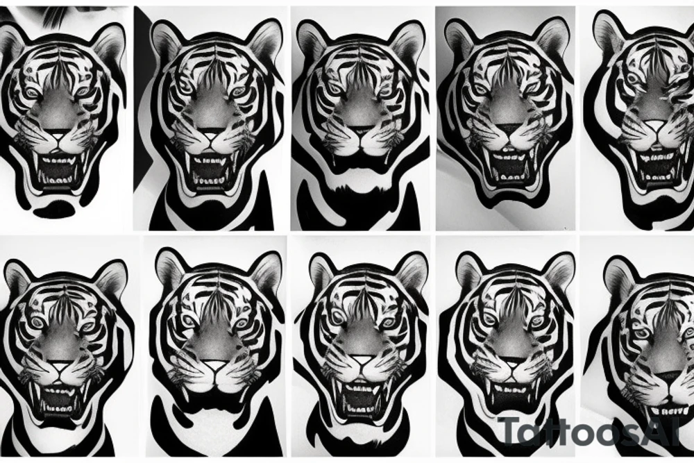 Tiger tattoo idea