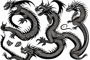 Dragon and Tiger tattoo idea