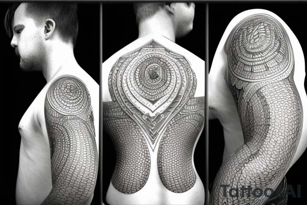 Scales tattoo idea