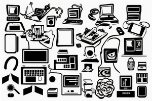 hacker at the computer tattoo idea