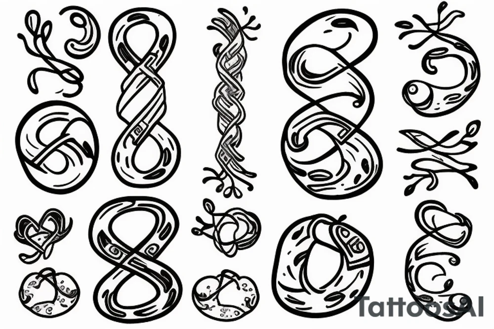 infinity with tree tattoo idea