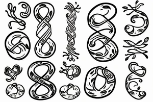infinity with tree tattoo idea