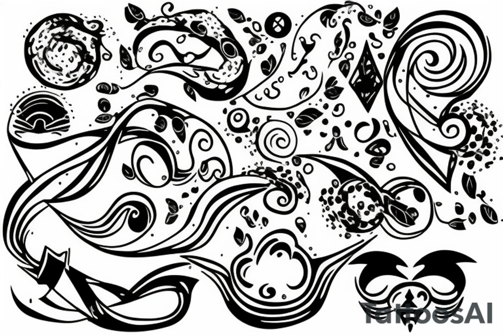 infinity with tree tattoo idea