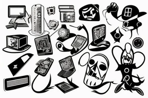 hacker tattoo idea
