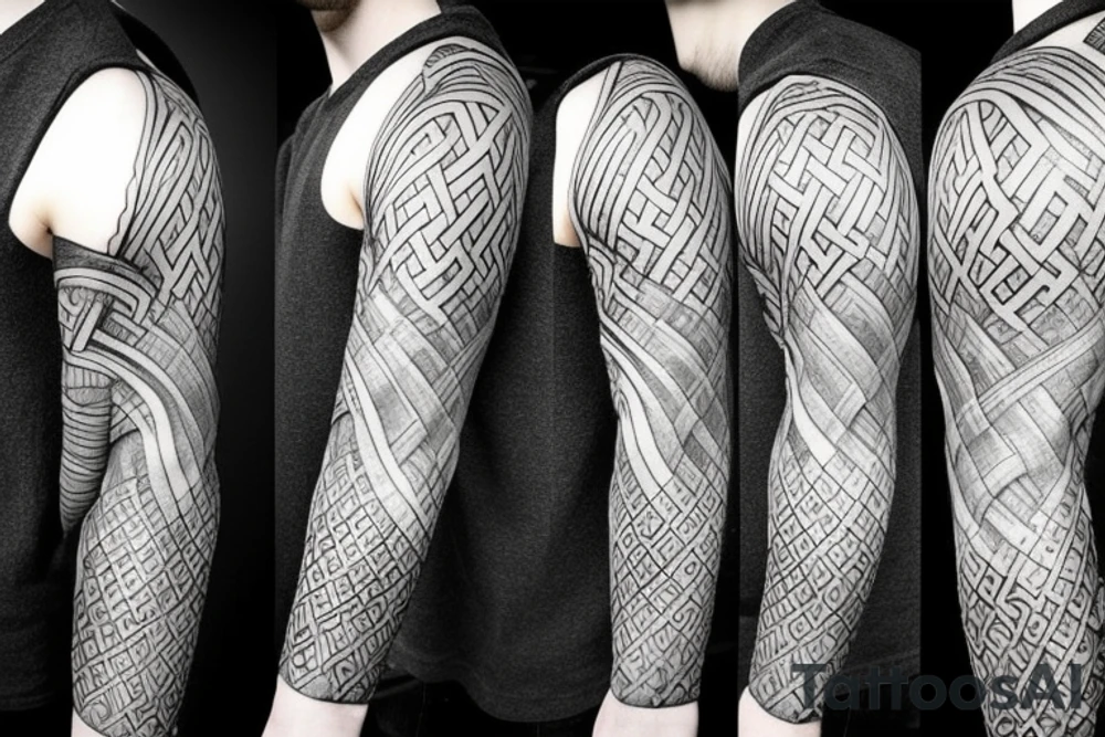Norse mythology sleeve tattoo idea