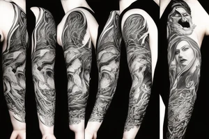 Norse mythology sleeve tattoo idea