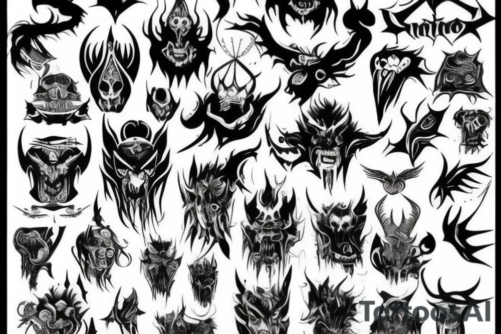 Demon tattoo idea