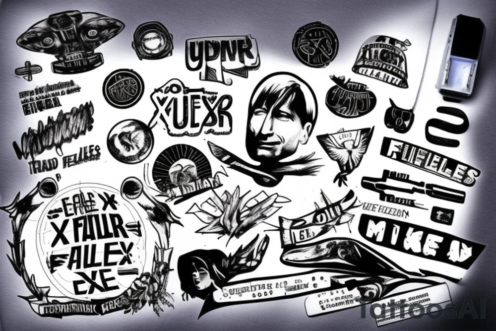 TV show The X files, Mulder, Scully, UFO tattoo idea